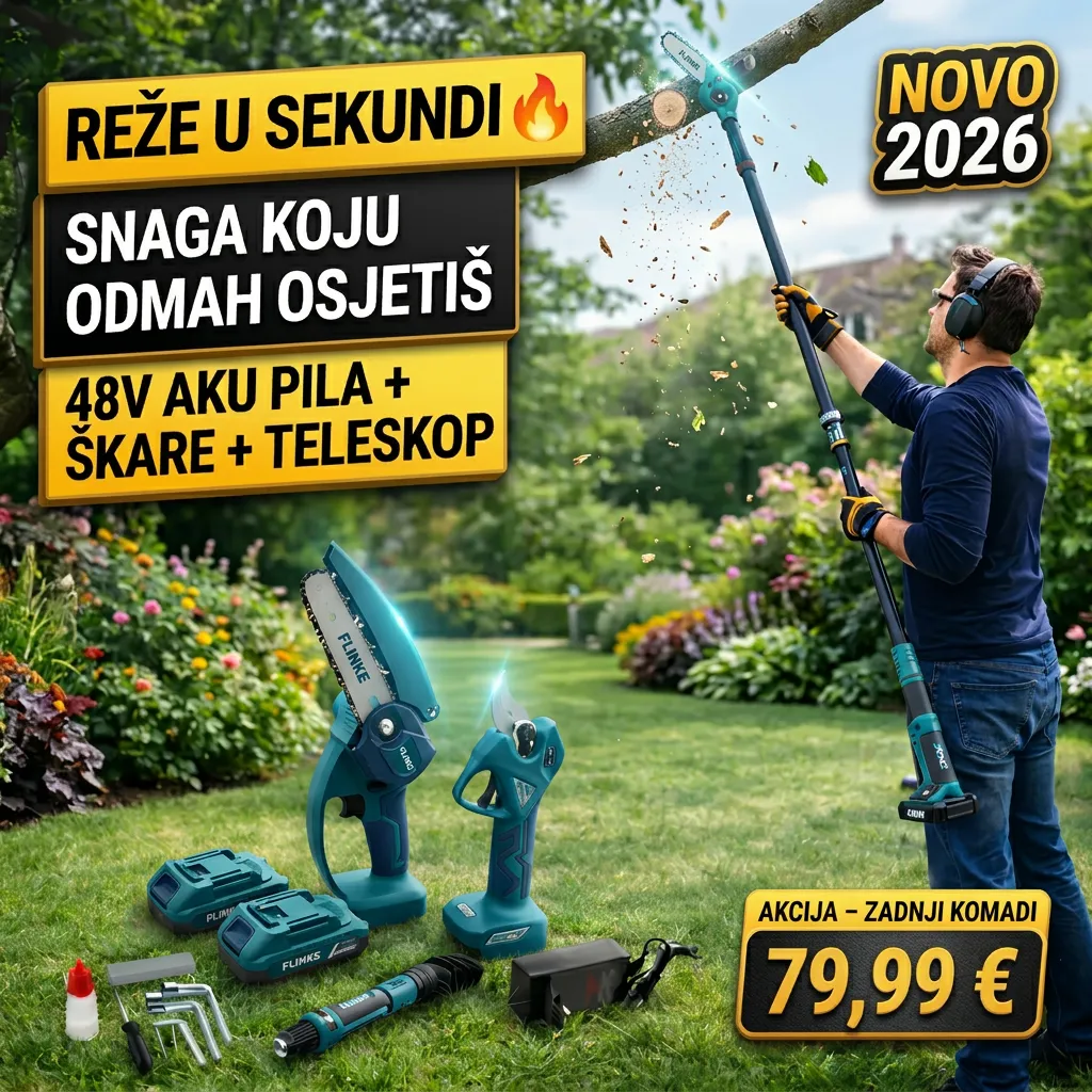 TELESKOPSKA AKU PILA I ŠKARE ZA GRANE - flinke